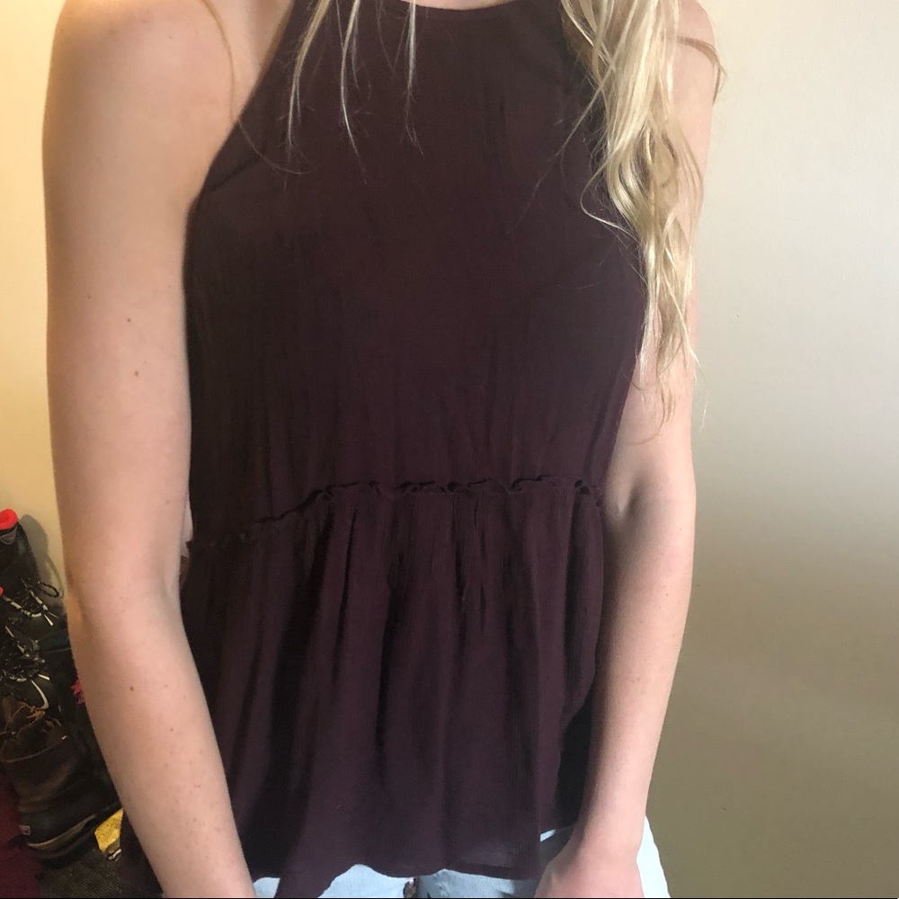Maroon tank top